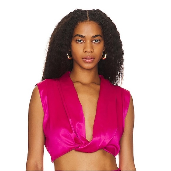 Line & Dot Lisa Top in Berry - Picture 2 of 5